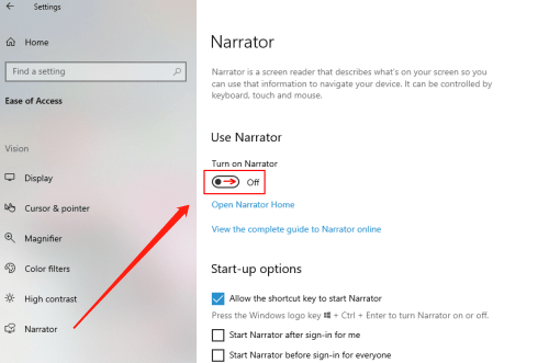 How to Enable and Customize the Narrator in Windows 10