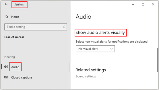 How to Enable Visual Alerts for Notifications on Windows 10