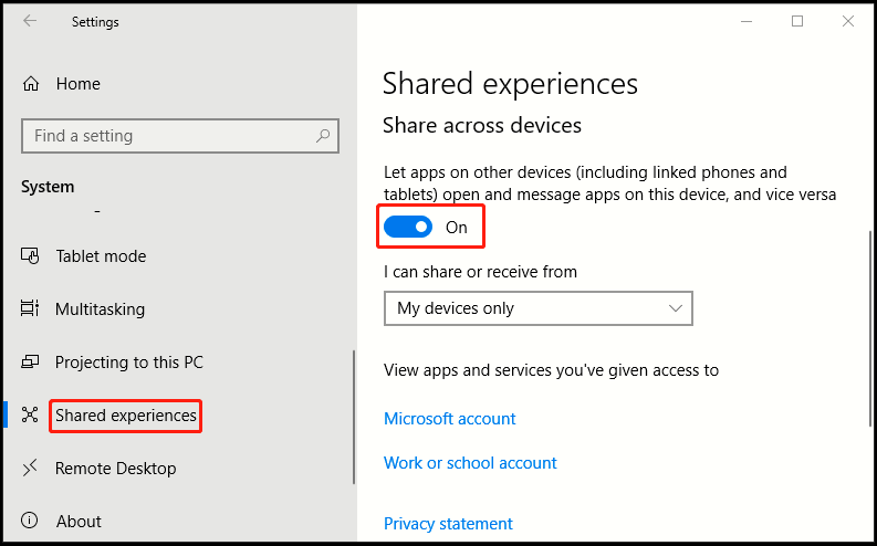 How to Enable Shared Experience in Windows 10 How to Enable Shared Experience in Windows 10