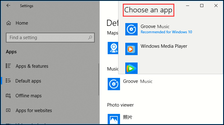 How to Set Default Music Player in Windows 10
