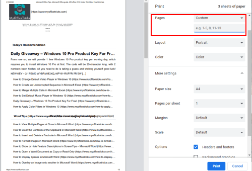 How to Print Out Specific Web Pages in Google Chrome How to Print Out Specific Web Pages in Google Chrome