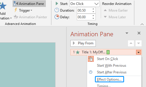 How to Insert a Sound Effect for the Animation in PowerPoint