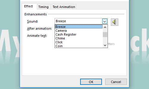 How to Insert a Sound Effect for the Animation in PowerPoint How to Insert a Sound Effect for the Animation in PowerPoint