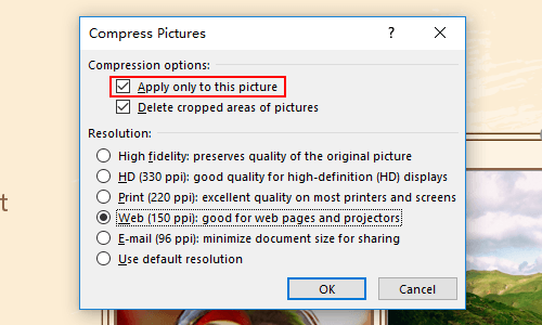 How to Compress the Pictures Inserted in PowerPoint Slides