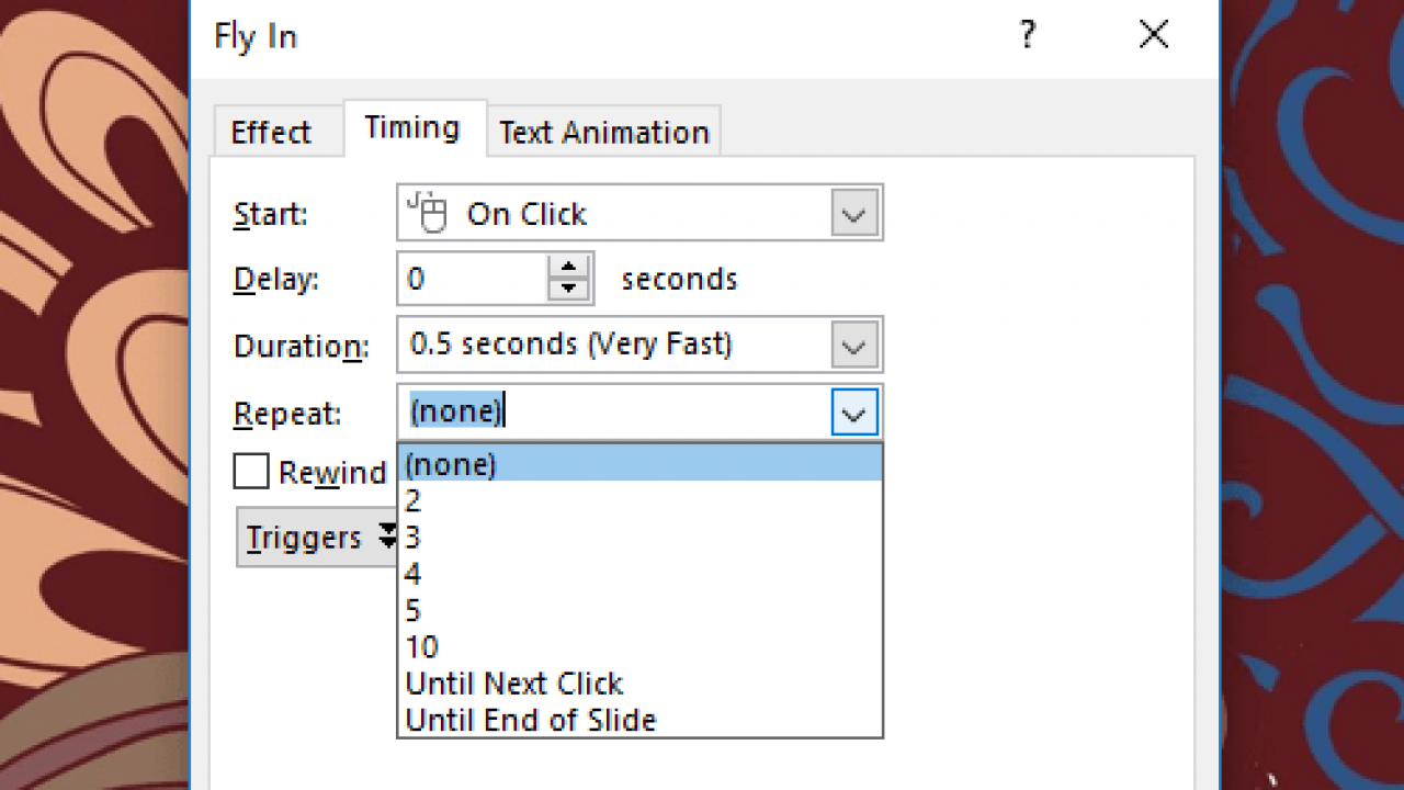 How to Loop an Animation Effect in Microsoft PowerPoint - My Microsoft Office Tips How to Loop an Animation Effect in Microsoft PowerPoint - My Microsoft Office Tips