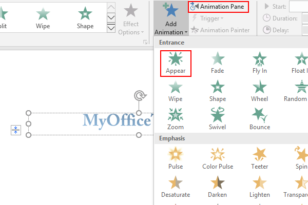 How to Animate a Word or Paragraph in PPT Letter by Letter How to Animate a Word or Paragraph in PPT Letter by Letter
