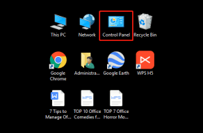 how to get control panel icon on desktop windows 10