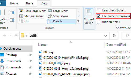 How to Modify the Name Extensions of a Batch of Files in Win 10 How to Modify the Name Extensions of a Batch of Files in Win 10