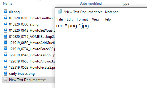 How to Modify the Name Extensions of a Batch of Files in Win 10 How to Modify the Name Extensions of a Batch of Files in Win 10