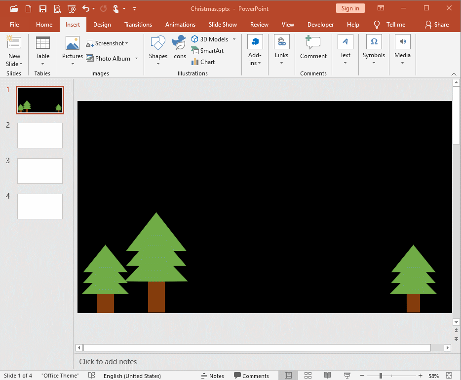 How to Make Christmas Wallpapers in Microsoft PowerPoint?