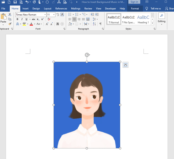 How to Change the Background Color of the ID Photo in Word? How to Change the Background Color of the ID Photo in Word?