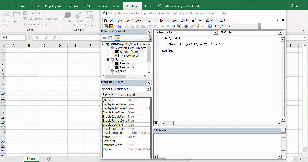 Use the VBA Editor in Excel