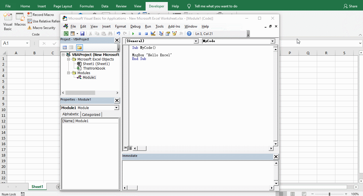 Write the First VBA Macro by Yourself