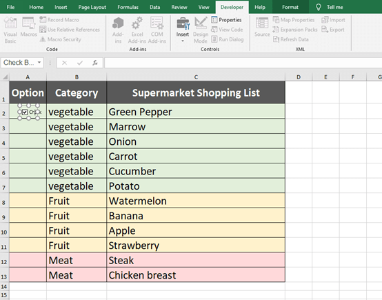 How To Check The Checkbox To Change The Cell Color How To Check The Checkbox To Change The Cell Color