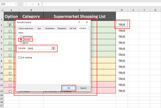 How To Check The Checkbox To Change The Cell Color How To Check The Checkbox To Change The Cell Color