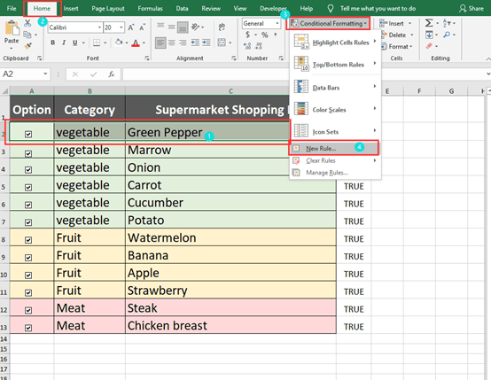How To Check The Checkbox To Change The Cell Color How To Check The Checkbox To Change The Cell Color