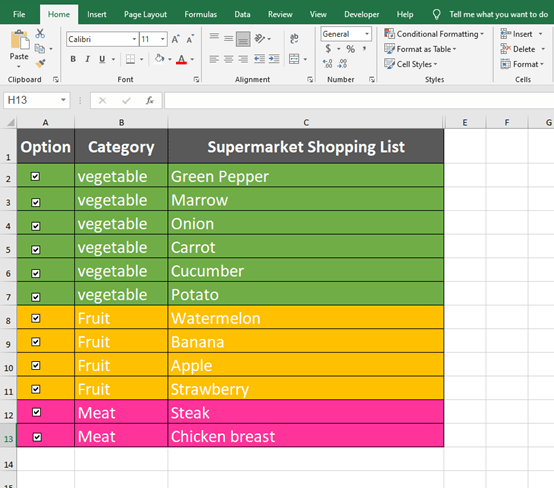 How To Check The Checkbox To Change The Cell Color How To Check The Checkbox To Change The Cell Color
