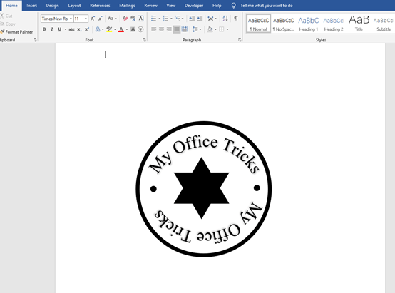How To Make Company Electronic Official Seal In Word? How To Make Company Electronic Official Seal In Word?