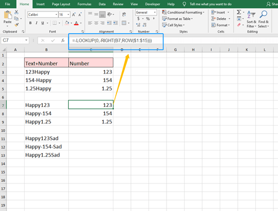 How to Separate Numbers and Text From a Cell In Excel