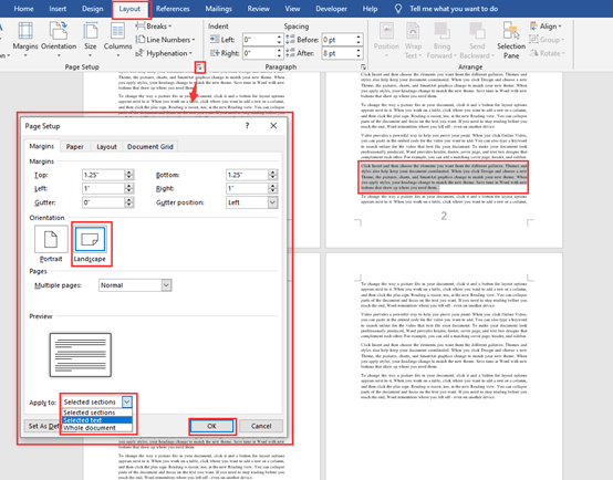 How To Create A Document Contained Both Portrait And Landscape Pages How To Create A Document Contained Both Portrait And Landscape Pages