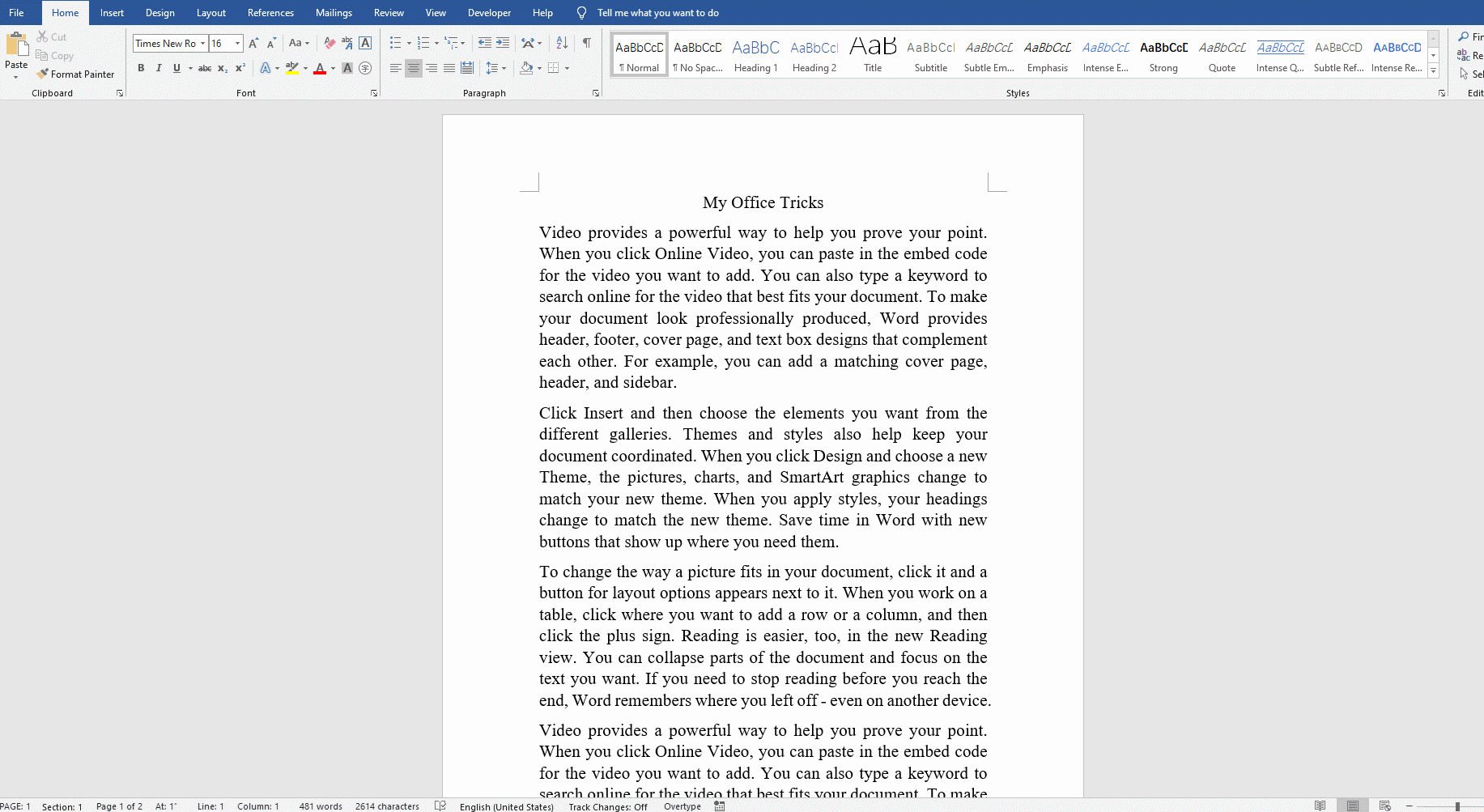 Take You To Know More About Word Status Bar Take You To Know More About Word Status Bar