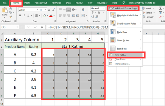 Create A Five-Star Rating System In Microsoft Excel Create A Five-Star Rating System In Microsoft Excel