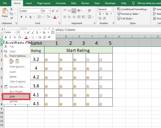 Create A Five-Star Rating System In Microsoft Excel Create A Five-Star Rating System In Microsoft Excel