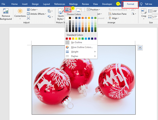 The Skill Of Adding Picture Border In Microsoft Word