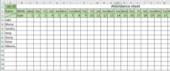 How To Create Attendance Sheet In Excel How To Create Attendance Sheet In Excel