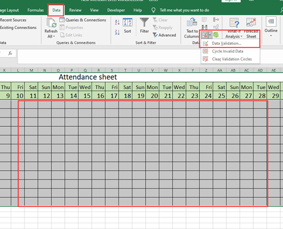 How To Create Attendance Sheet In Excel How To Create Attendance Sheet In Excel
