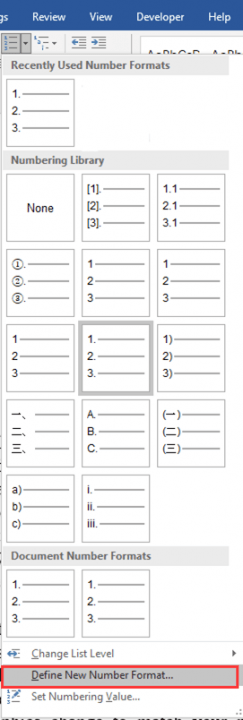 Some Common Problems In Automatic Numbering In Microsoft Word Some Common Problems In Automatic Numbering In Microsoft Word