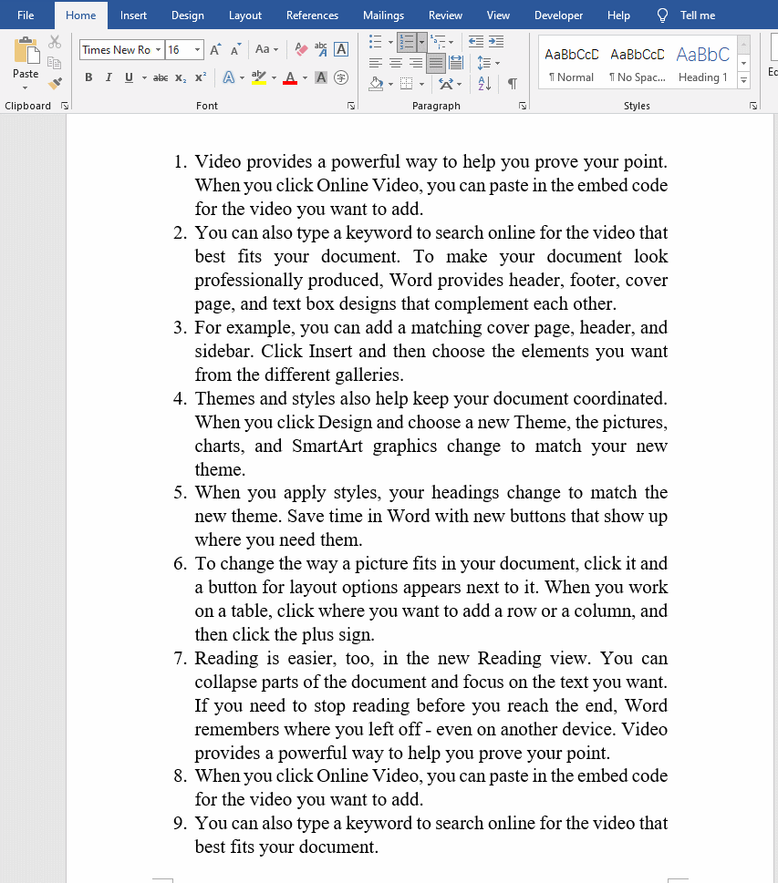 Some Common Problems In Automatic Numbering In Microsoft Word Some Common Problems In Automatic Numbering In Microsoft Word