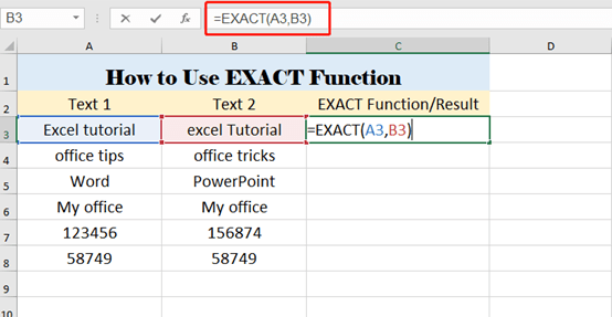 How To Use EXACT Function In Excel—Simple Tutorial How To Use EXACT Function In Excel—Simple Tutorial