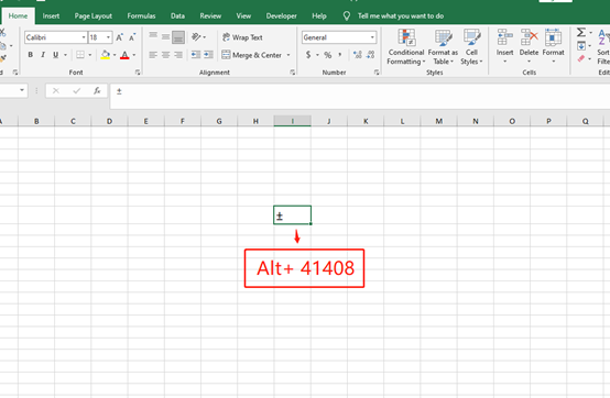 How to Enter An ‘±’ Sign in Microsoft Excel