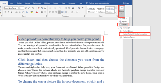 How To Batch Modify The Format Of Headings In Word How To Batch Modify The Format Of Headings In Word