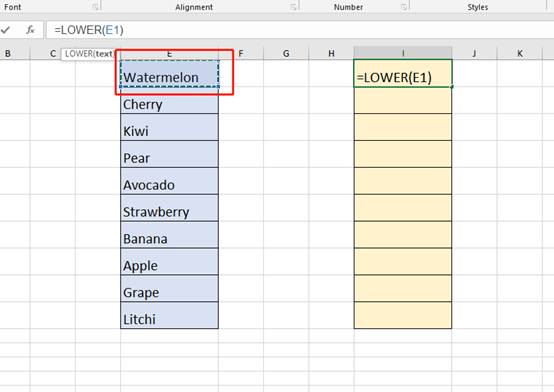 How to Change The First Letter to Lowercase in Microsoft Excel