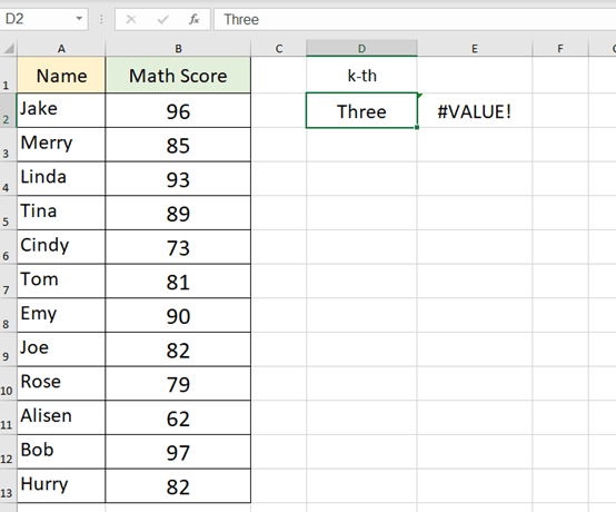 How To Use The LARGE Function In Excel?