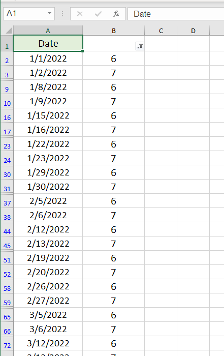 How Do I Filter Weekend Days In Excel?