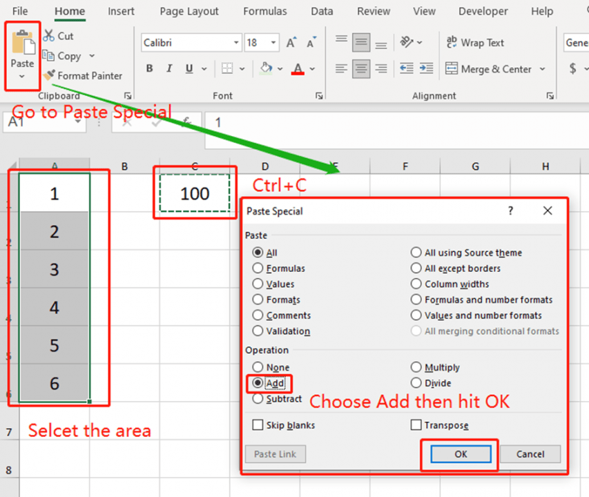 Excel Paste Tips