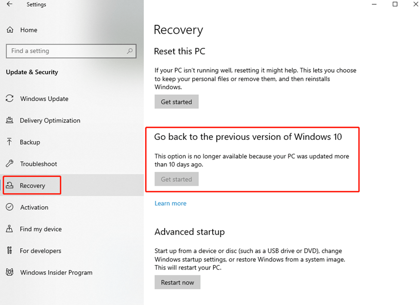 How To Go Back To Win10 From Win11