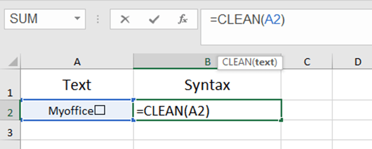 How to Use the CLEAN Function in Excel?