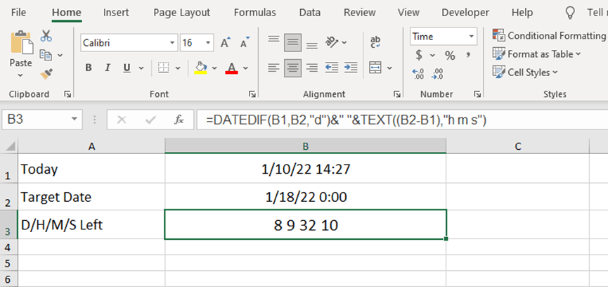 How To Create A Dynamic Countdown Timer In Excel? How To Create A Dynamic Countdown Timer In Excel?