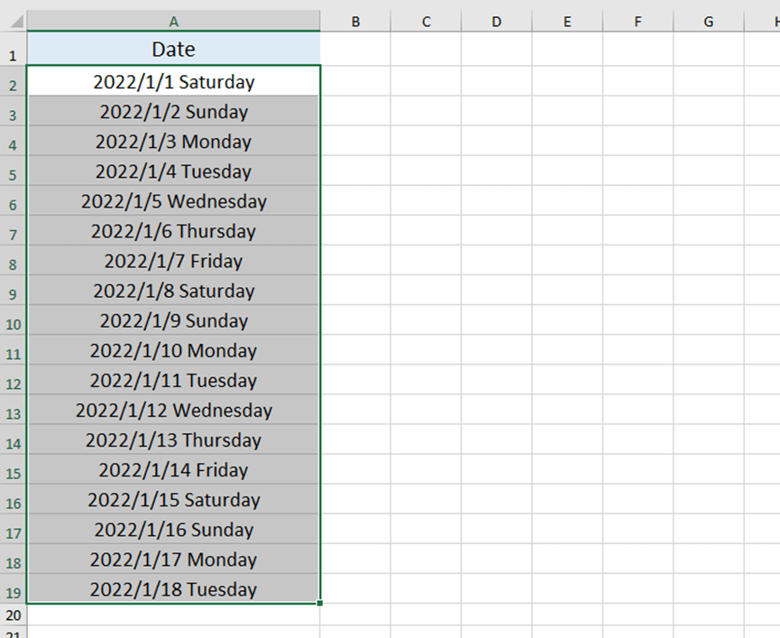 Five Ways To Find Day Of Week From Date In Excel