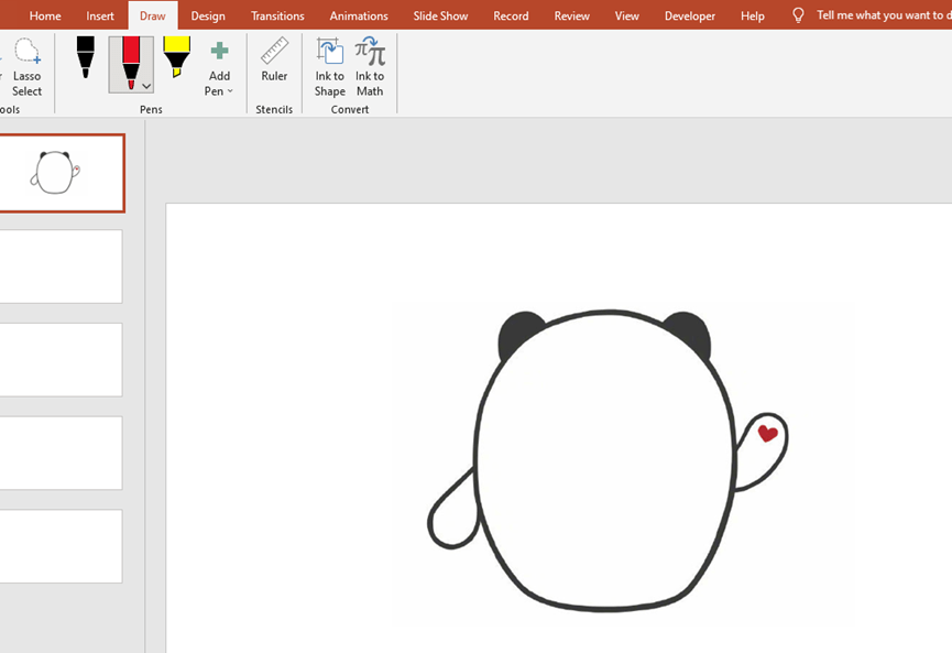 How to Draw a Bing Dwen Dwen in PowerPoint?