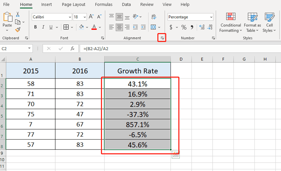 How To Highlight The Growth Rates In Excel? How To Highlight The Growth Rates In Excel?