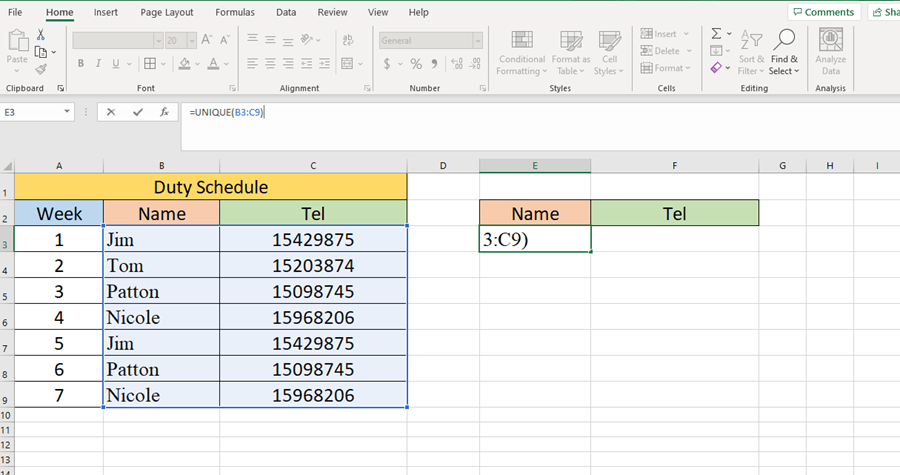 How to Use the UNIQUE Function in Excel? ——Easy Tutorial How to Use the UNIQUE Function in Excel? ——Easy Tutorial