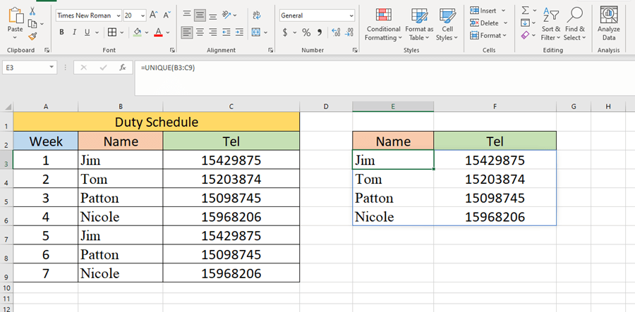 How to Use the UNIQUE Function in Excel? ——Easy Tutorial How to Use the UNIQUE Function in Excel? ——Easy Tutorial