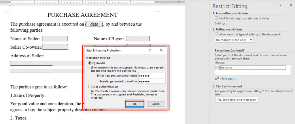 How to Restrict Editing in Word?