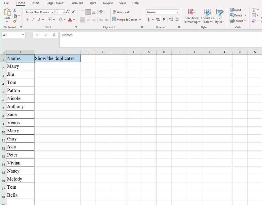 How to Show Duplicates in Excel
