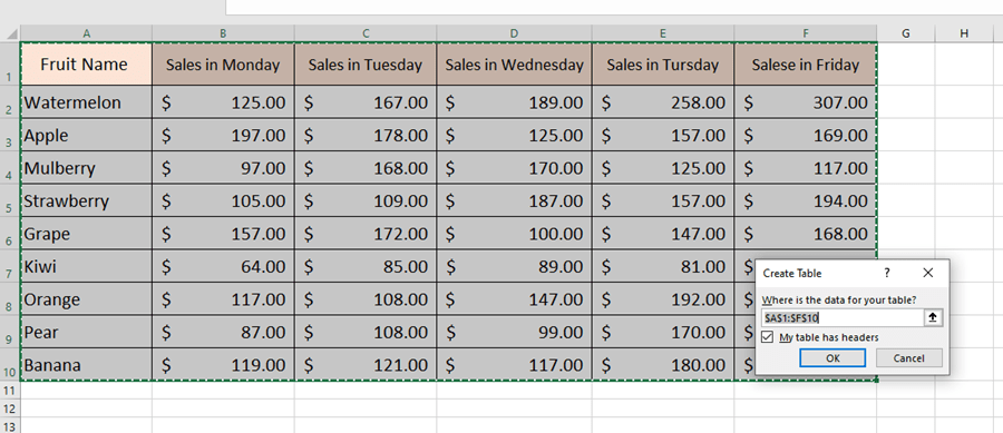 How To Create Dynamic Table in Excel How To Create Dynamic Table in Excel